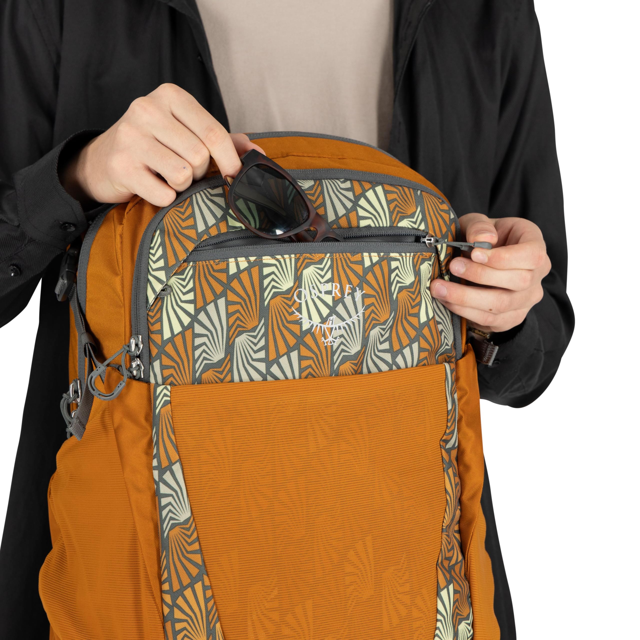 Osprey Flare Laptop Backpack - Water-Resistant 15.6 Inch Laptop Bag with USB Charging Port & Organizer for Work, Travel & Commuting