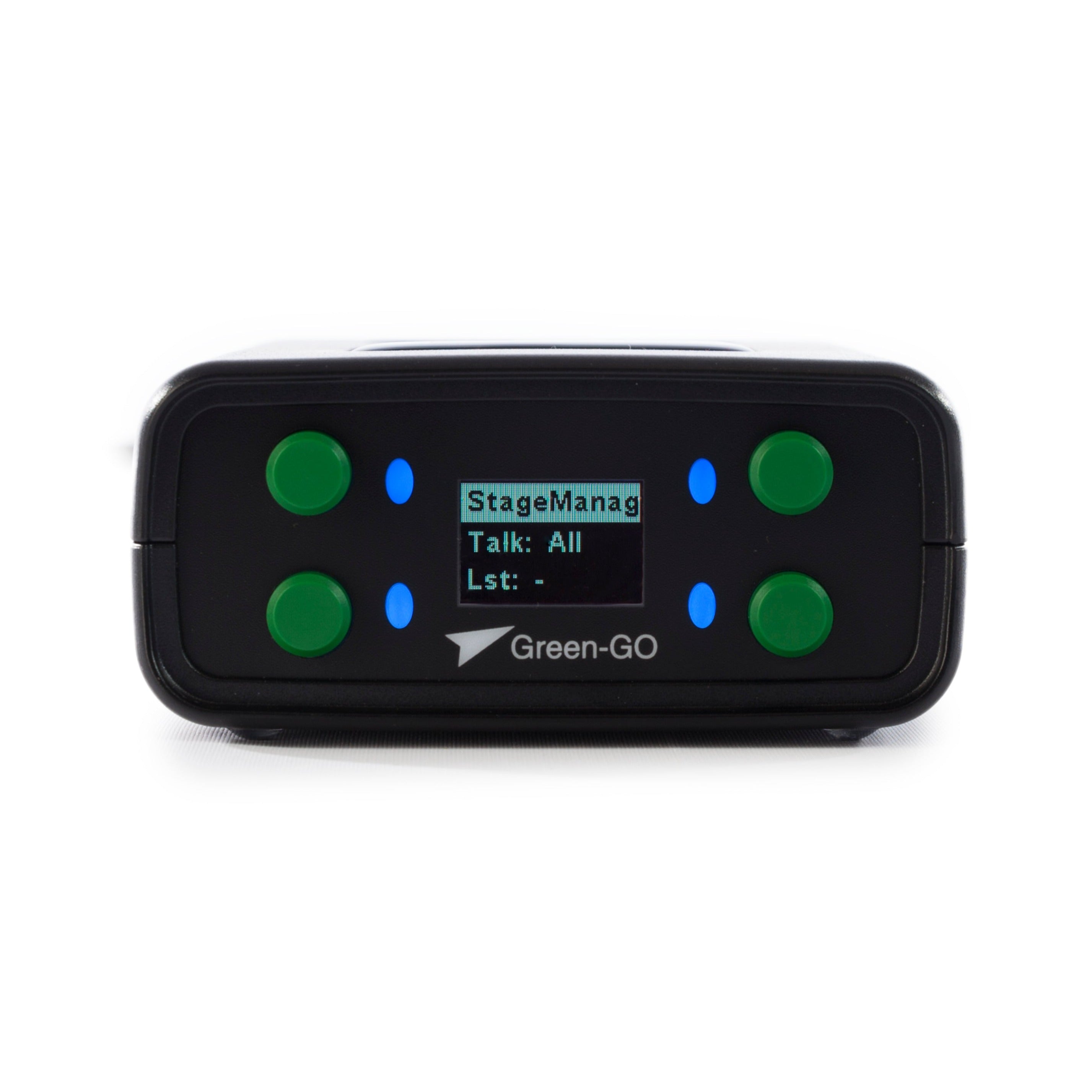 Green GO Radio Interface - Professional Wireless Intercom System for Live Events & Broadcast - Perfect for Film, Theater, and Studio Productions