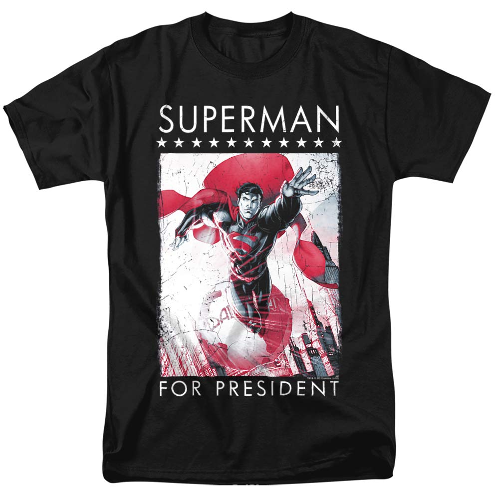Superman for President Unisex T-Shirt for Men & Women - Casual Wear, Superhero Fan Gift, Political Humor Apparel