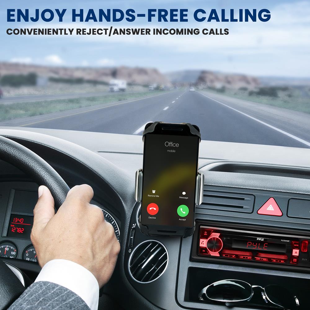 Wireless Bluetooth CD/MP3 Car Radio Receiver - Hands-Free Music Streaming for Road Trips & Commuting
