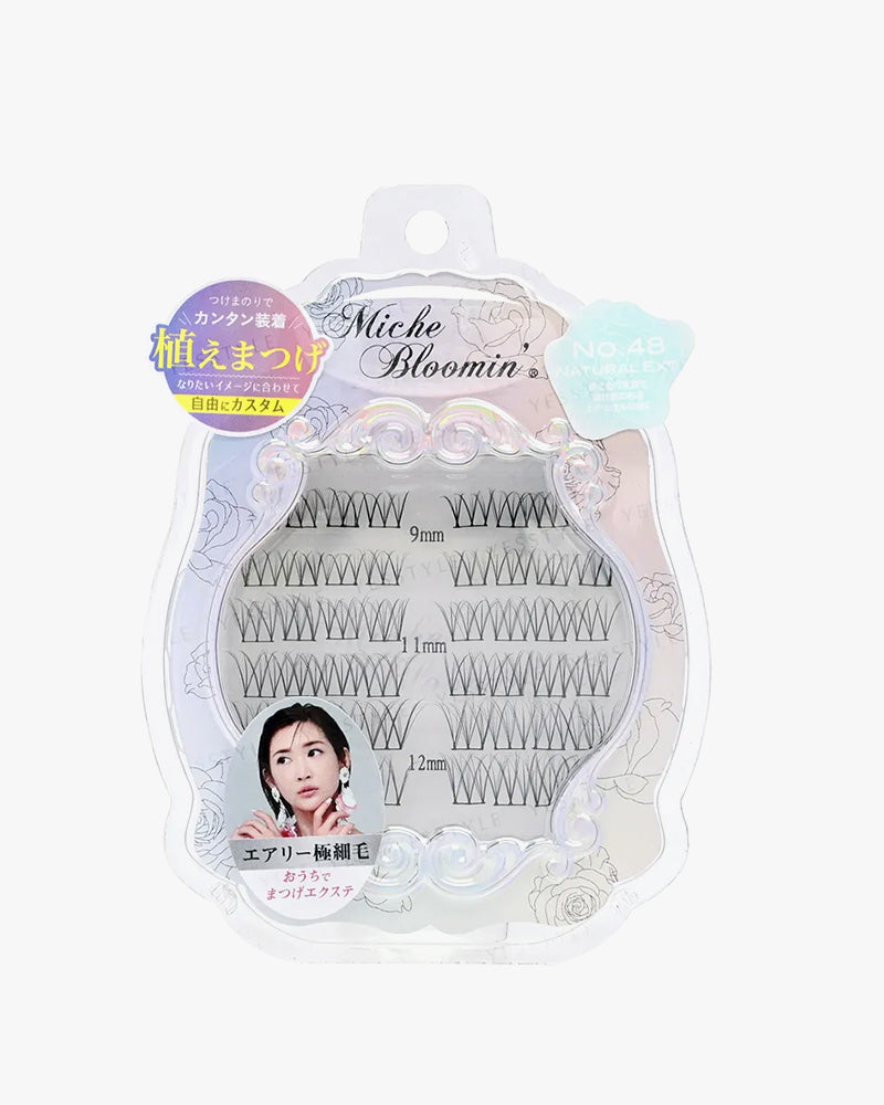 Miche Bloomin' No. 48 Natural Extension Eyelashes - Fluffy & Wispy False Lashes for a Natural Look | Perfect for Daily Wear, Parties & Special Events
