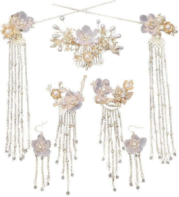 Elegant Hanfu Hair Sticks for Women - Bridal & Wedding Accessories - Style 1 Headdress for Ancient Costume & Hanfu