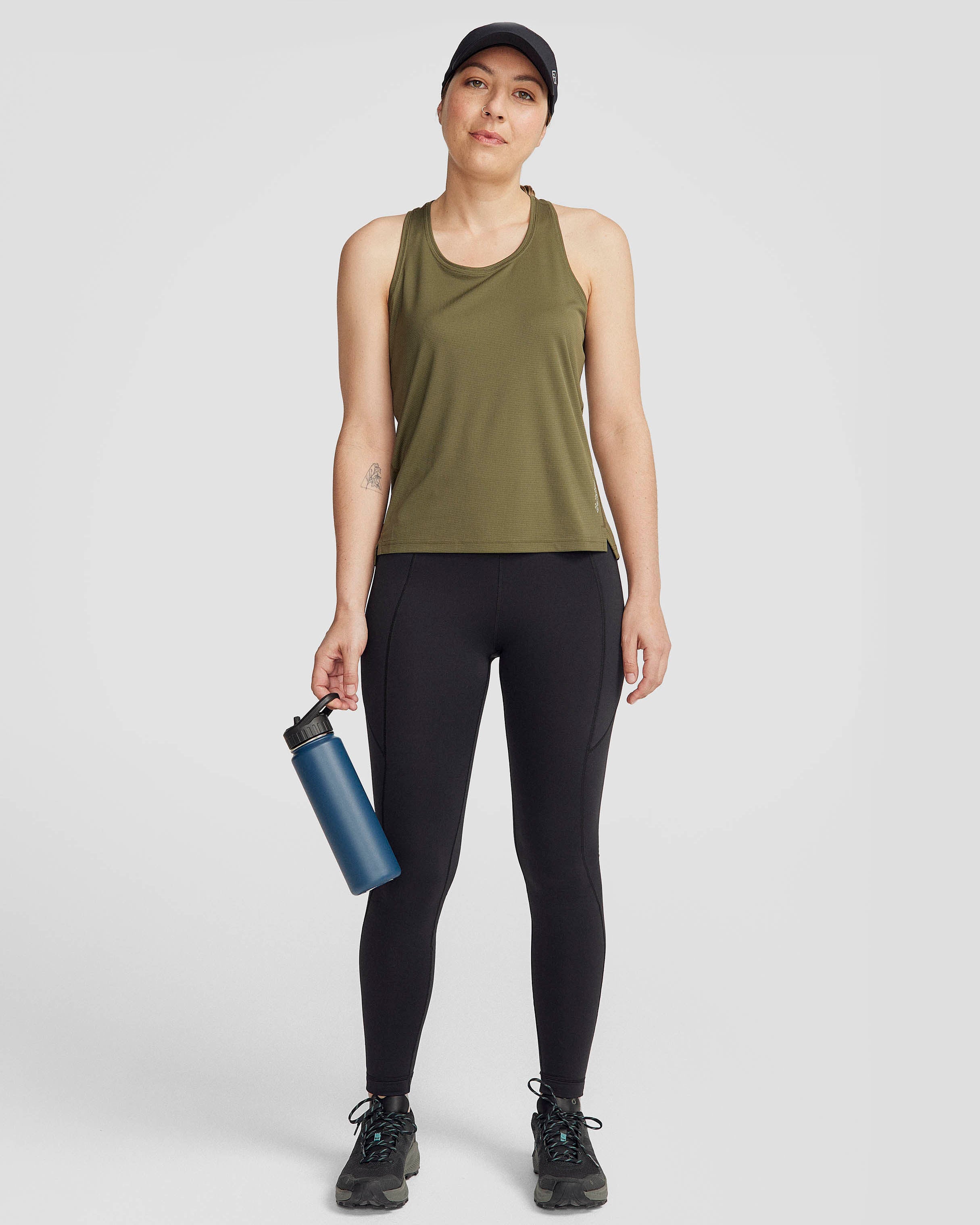 Women's Seeker Tank Top - Light Moss Green | Breathable Workout & Yoga Top for Women | Perfect for Gym, Running & Summer Outdoor Activities