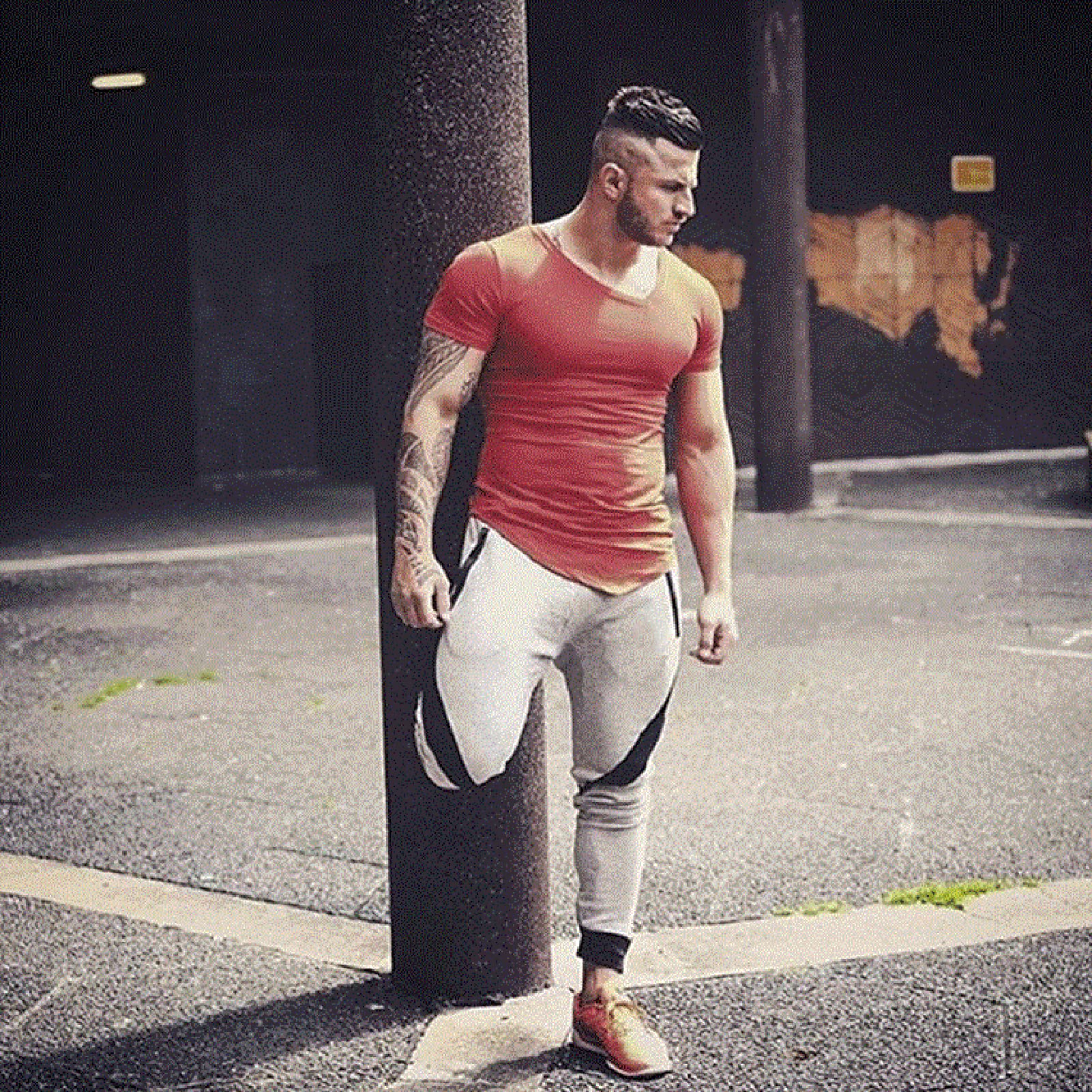 MECH-ENG Men's Workout Joggers - Gym Training Pants for Bodybuilding, Running & Fitness | Comfortable Activewear Sweatpants for Casual Wear & Exercise