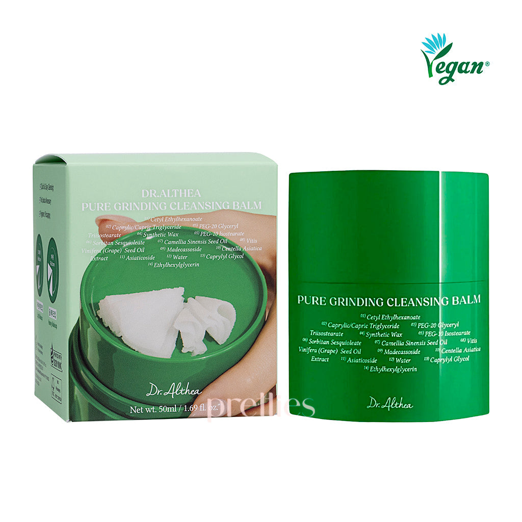 Dr.Althea Pure Grinding Cleansing Balm 50ml - Gentle Facial Cleanser for Makeup Removal & Deep Pore Cleansing | Perfect for Daily Skincare & Travel