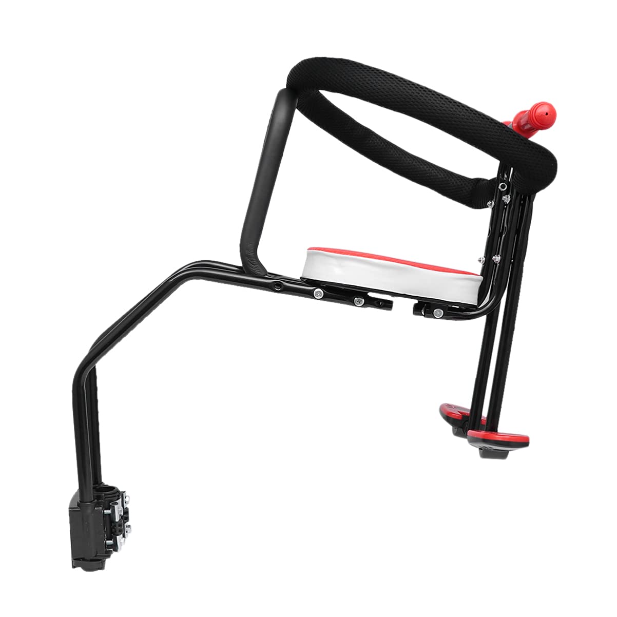 BESPORTBLE Front Mount Bike Child Seat - Ergonomic & Safe Mountain Bike Seat for Kids (Red, Size) - Perfect for Family Cycling & Outdoor Adventures