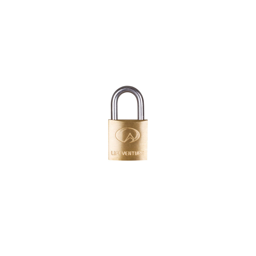 Lifeventure Mini Brass Padlocks - Secure & Durable Small Locks for Luggage, Backpacks, Lockers & Travel Accessories | Perfect for Travel, Gym, School & Storage Security