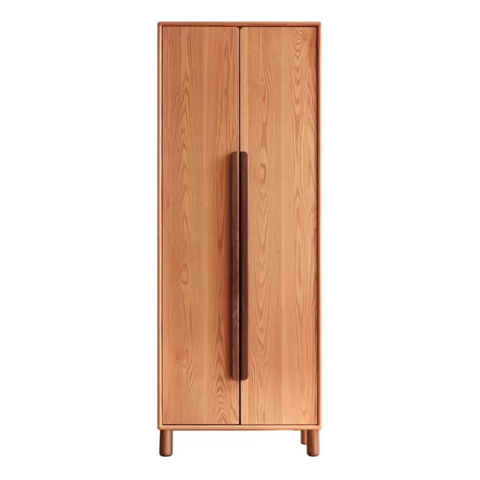 Solid Oak Wood Wardrobe Bookcase - Free Combination for Bedroom, Living Room, and Office Storage