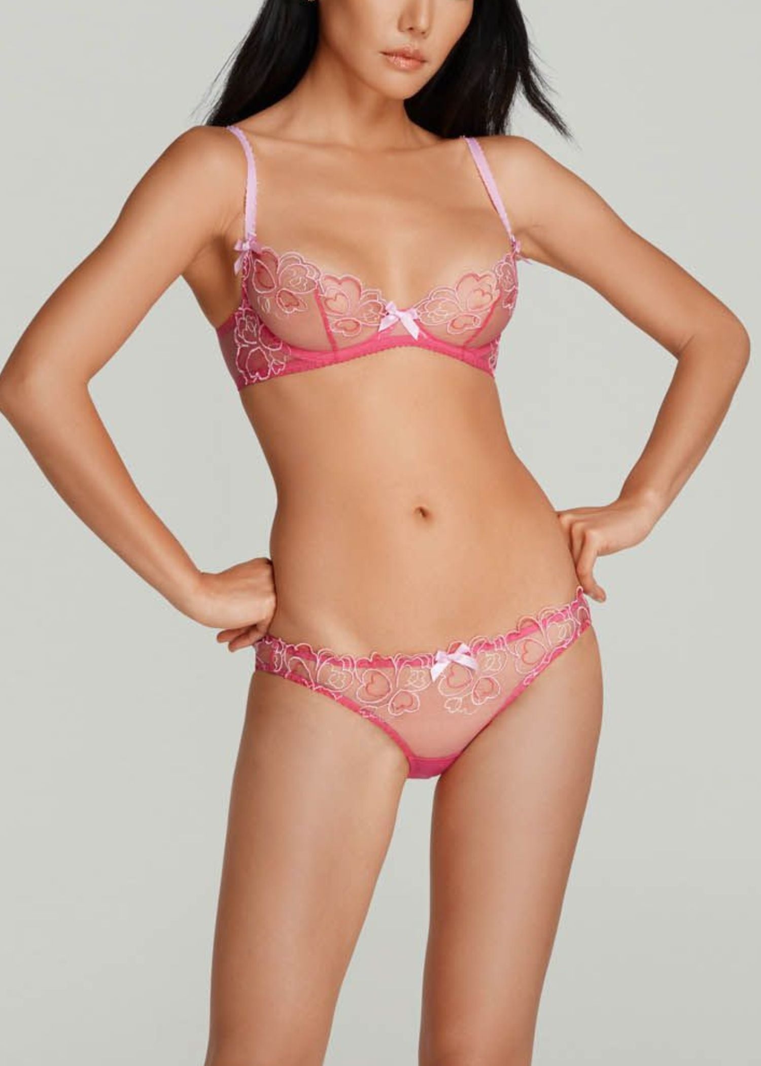 Maysie Bra - Wireless Comfort Bra for Women in Fuchsia & Baby Pink | All-Day Support for Yoga, Workouts, and Daily Wear