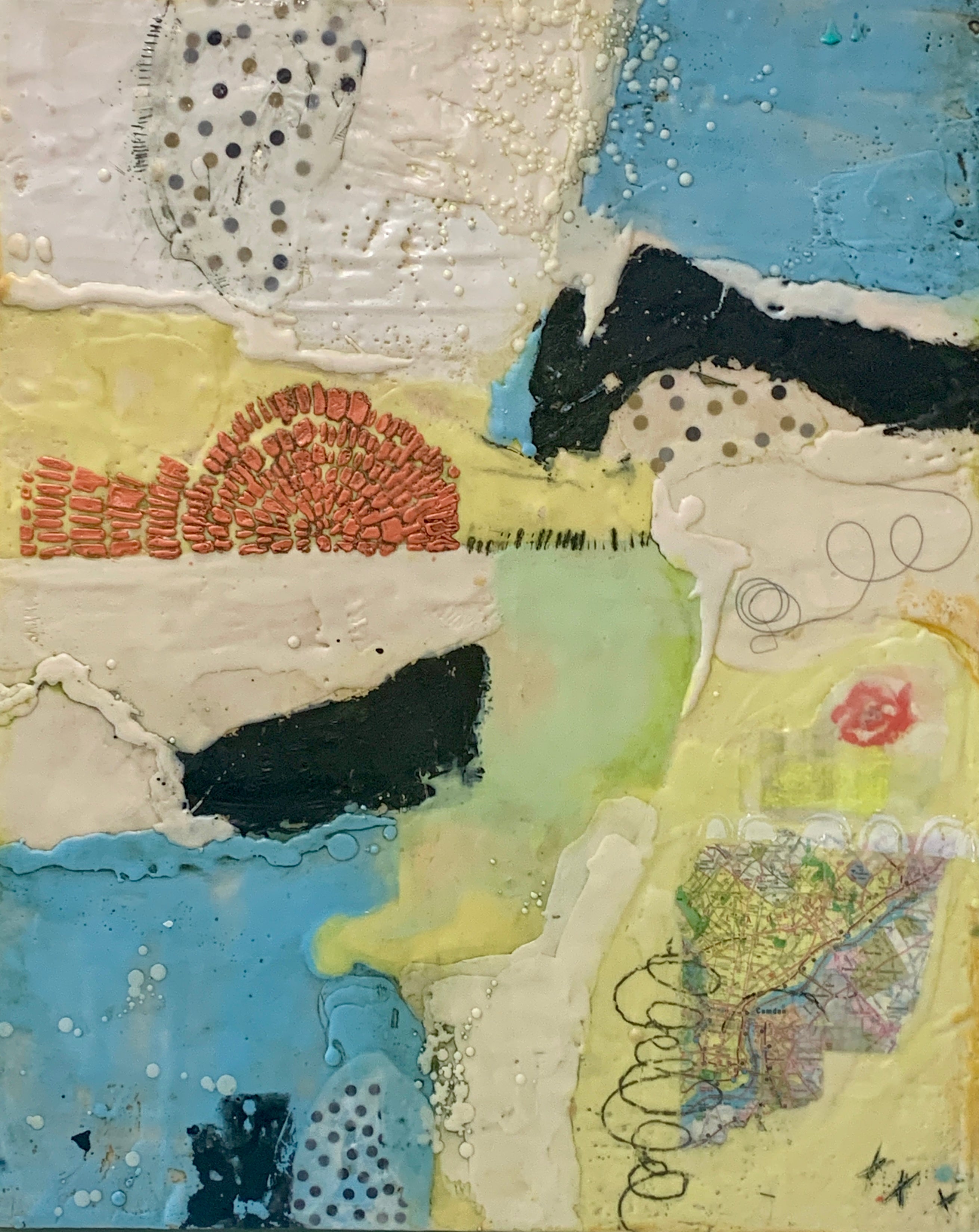 Sandra Koberlein: Find Your Way III - Abstract Landscape Art Print for Home & Office Decor - Perfect for Living Rooms, Bedrooms, and Workspaces