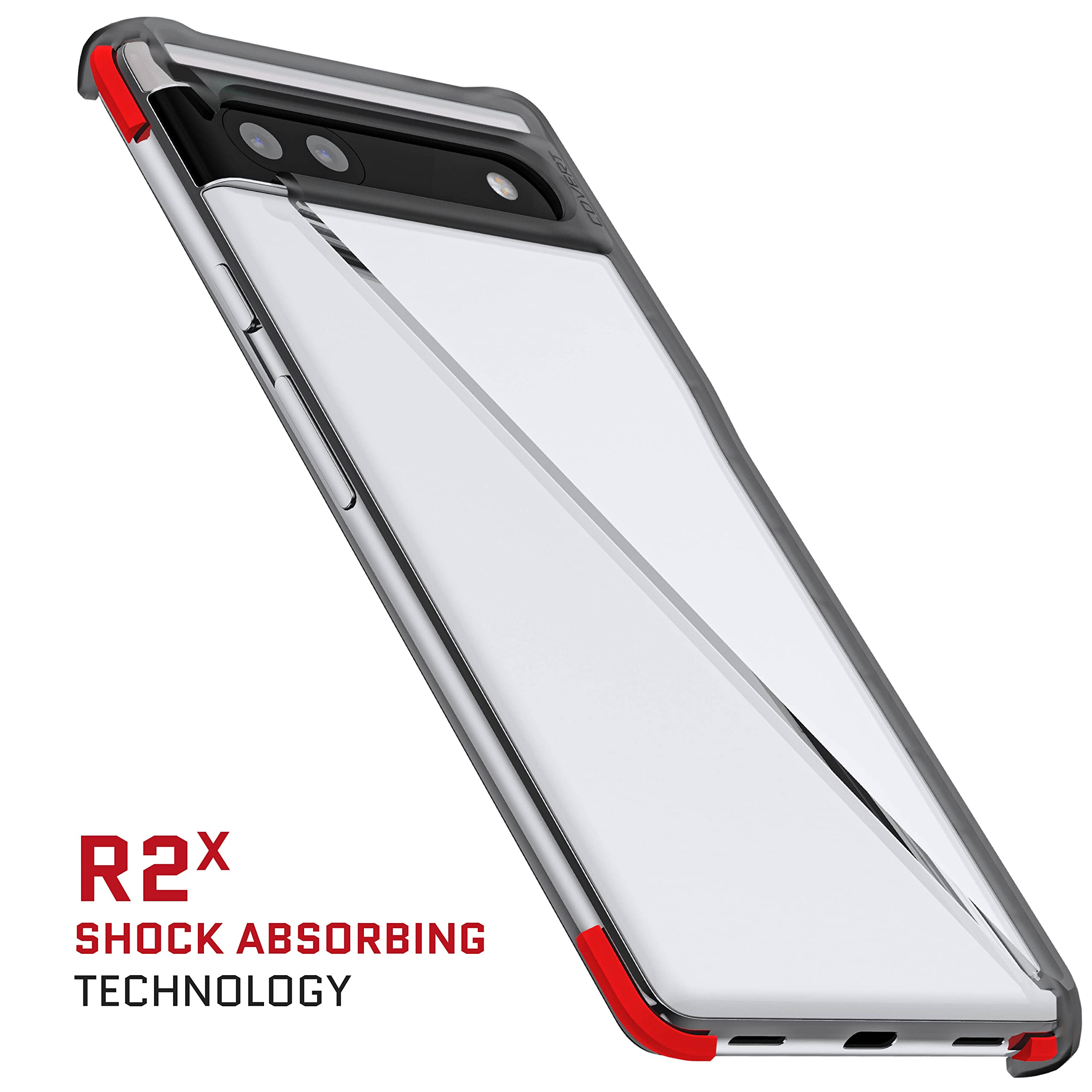 Ghostek COVERT Clear Case for Google Pixel 6a - Slim Shockproof Cover for Everyday Protection