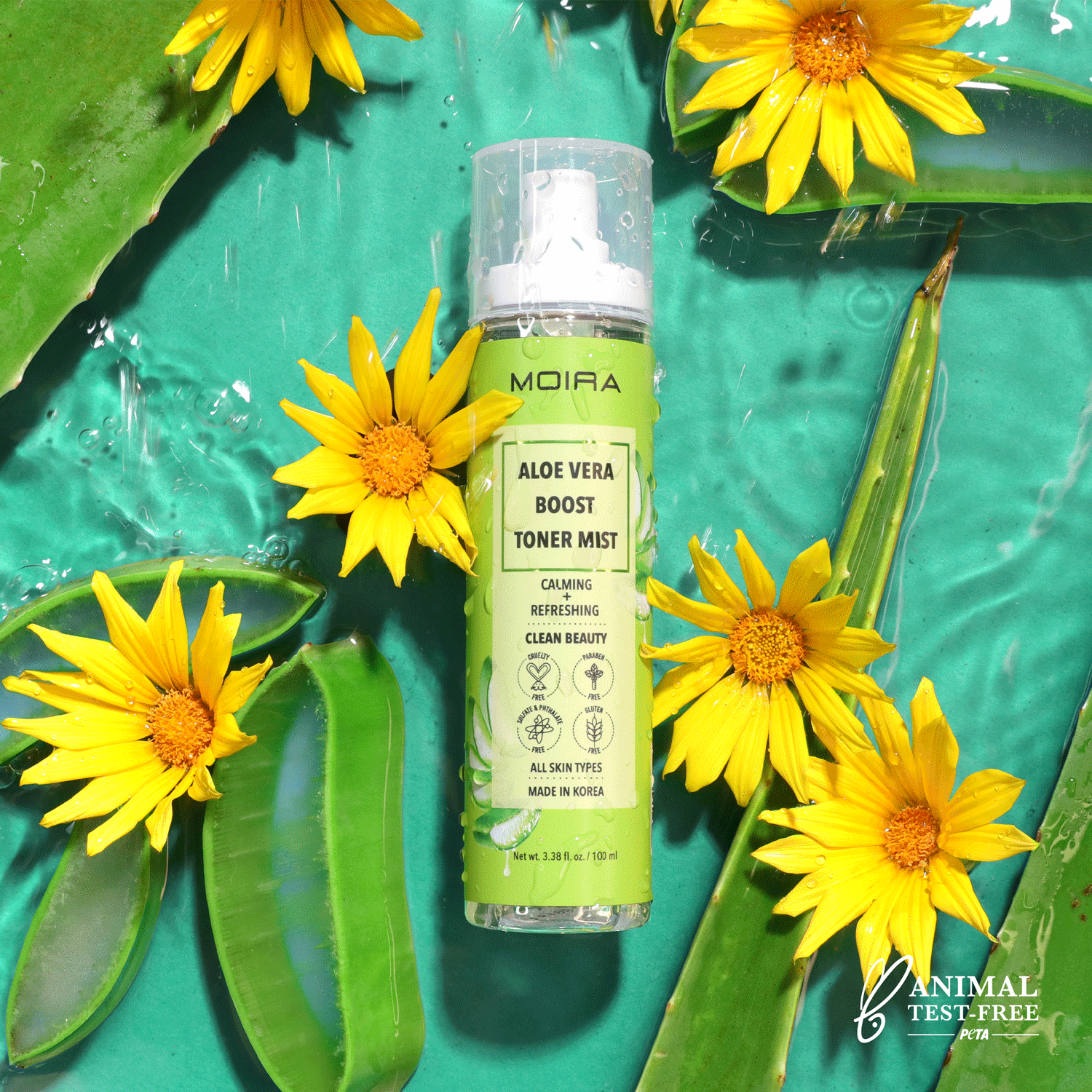 Aloe Vera Boost Toner Mist - Hydrating Facial Spray for Dry & Sensitive Skin | Perfect for Daily Skincare Routine & On-the-Go Refreshment