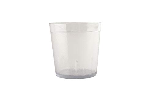 Heavy-Duty Clear Plastic Tumblers 10oz - Set of 12 Unbreakable Restaurant-Grade Drinkware for Coffee, Juice & Iced Beverages - Perfect for Cafes, Diners & Catering Events