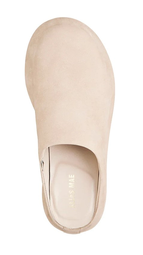 Alias Mae Phoebe Slide Sandals - Cream Nubuck Leather Comfortable Slides for Women | Perfect for Beach, Poolside, and Summer Casual Wear