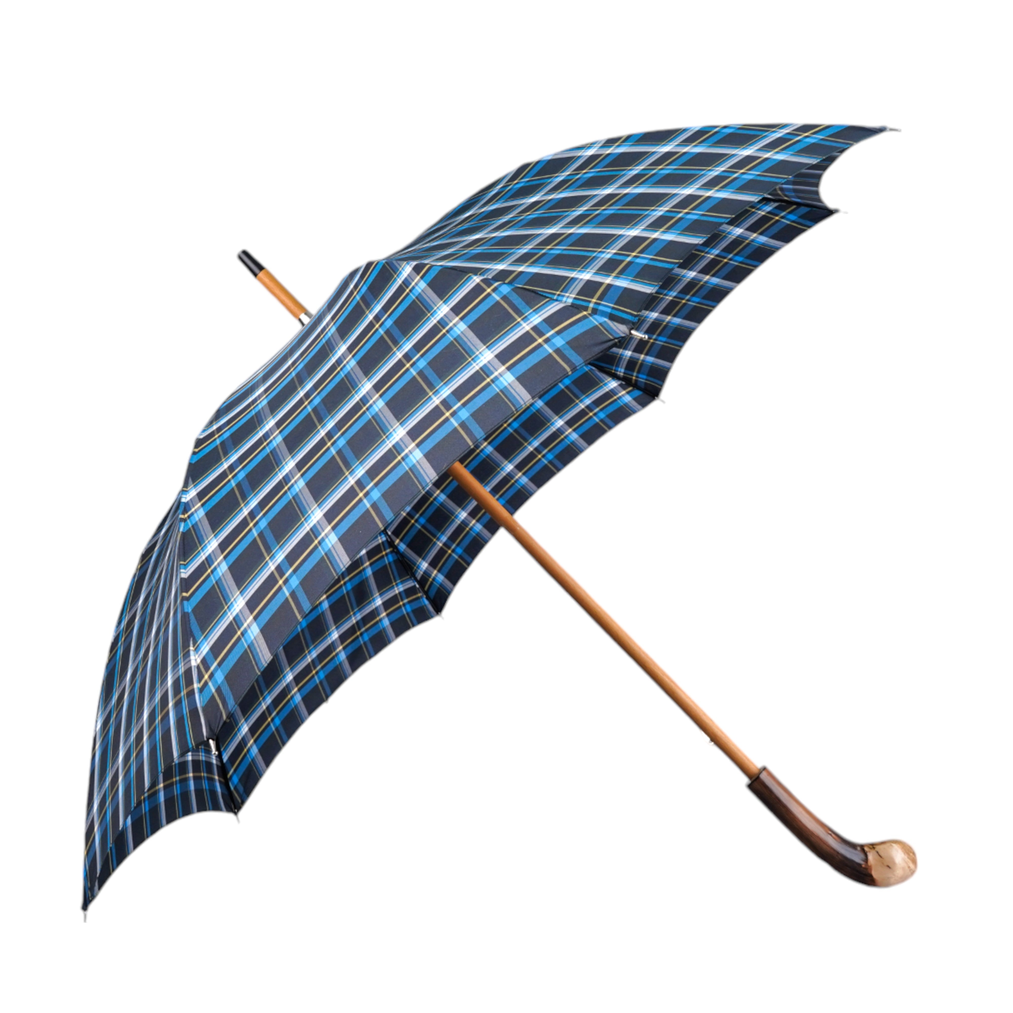 Handmade Wooden Umbrella with Natural Chestnut Root Handle - Stylish Rain Protection for Outdoor Activities, Walking, and Fashion Accessories