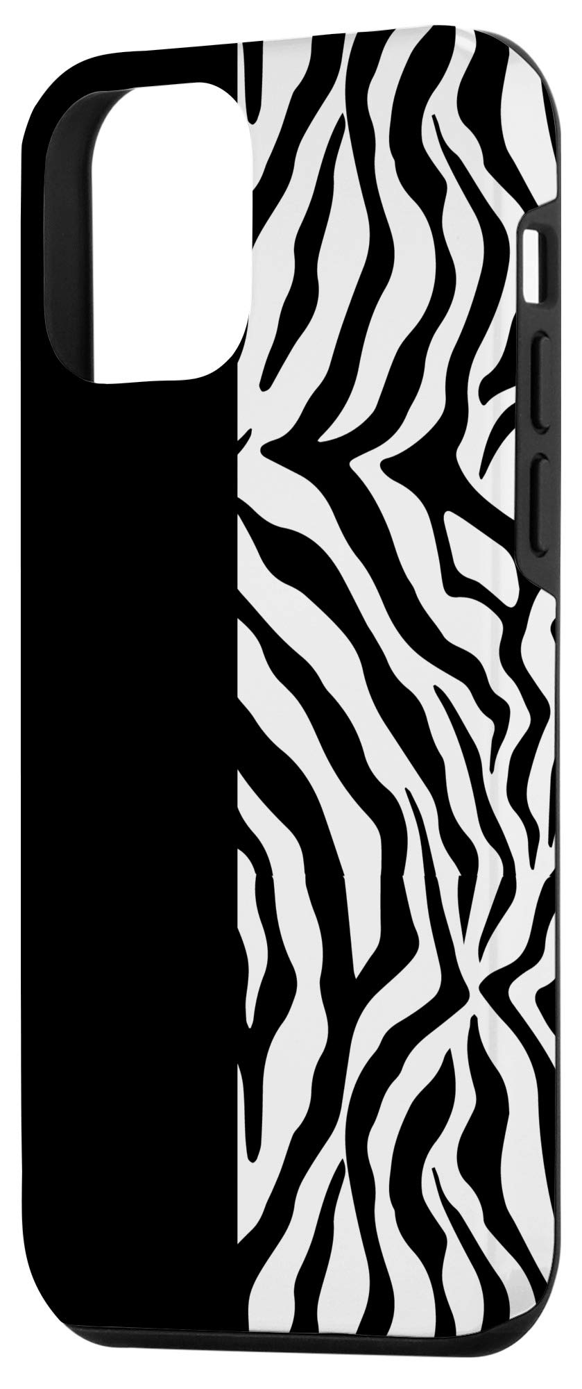iPhone 12 Mini Case - Slim Protective White & Black Zebra Print Animal Pattern Phone Cover | Perfect Gift for Women & Men | Ideal for Work, Travel & Everyday Use