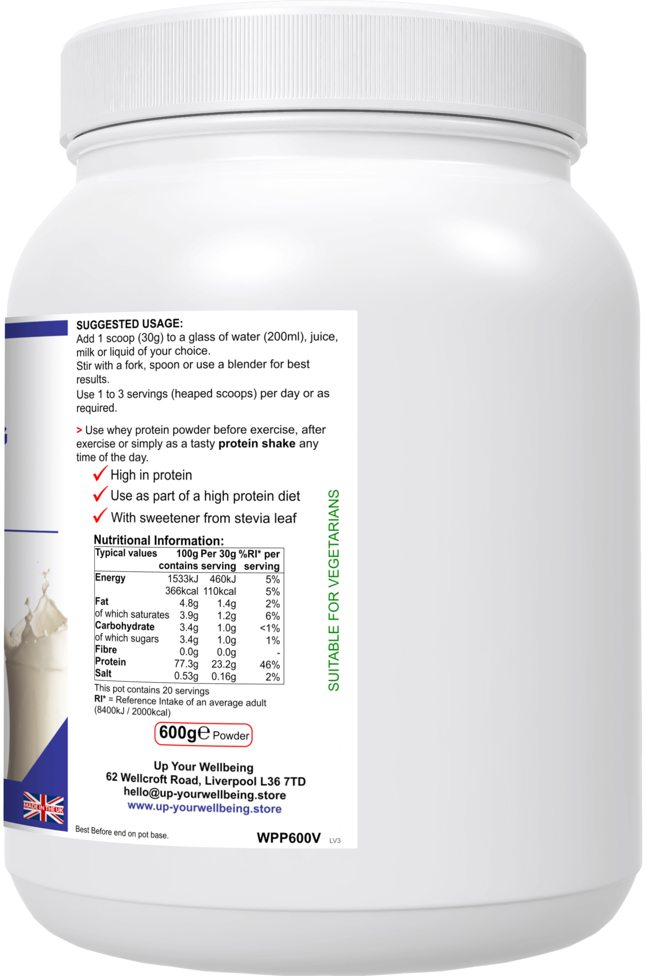 ProBuild Vanilla Flavor Protein Powder - Premium Muscle Recovery & Post-Workout Supplement for Athletes & Fitness Enthusiasts | Gym, Bodybuilding & Weight Training Support