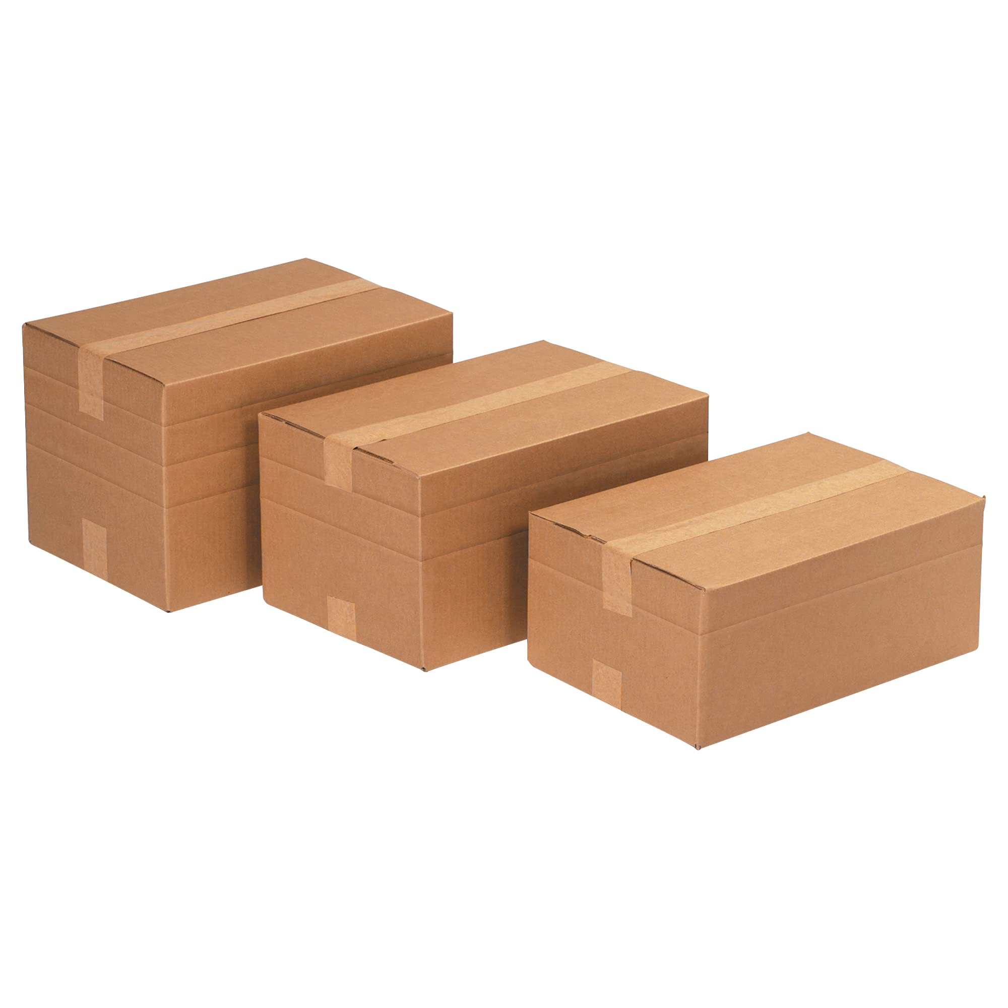 Aviditi Multi-Depth Corrugated Shipping Boxes - Heavy Duty Packing, Moving & Storage Supplies for Ecommerce, Home & Office Use