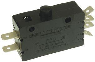 0E2000A0 MICRO SWITCH, PIN PLUNGER, DPDT 20A 250V - 5 Pack for Industrial Control, Automation Equipment, and Electrical Panels