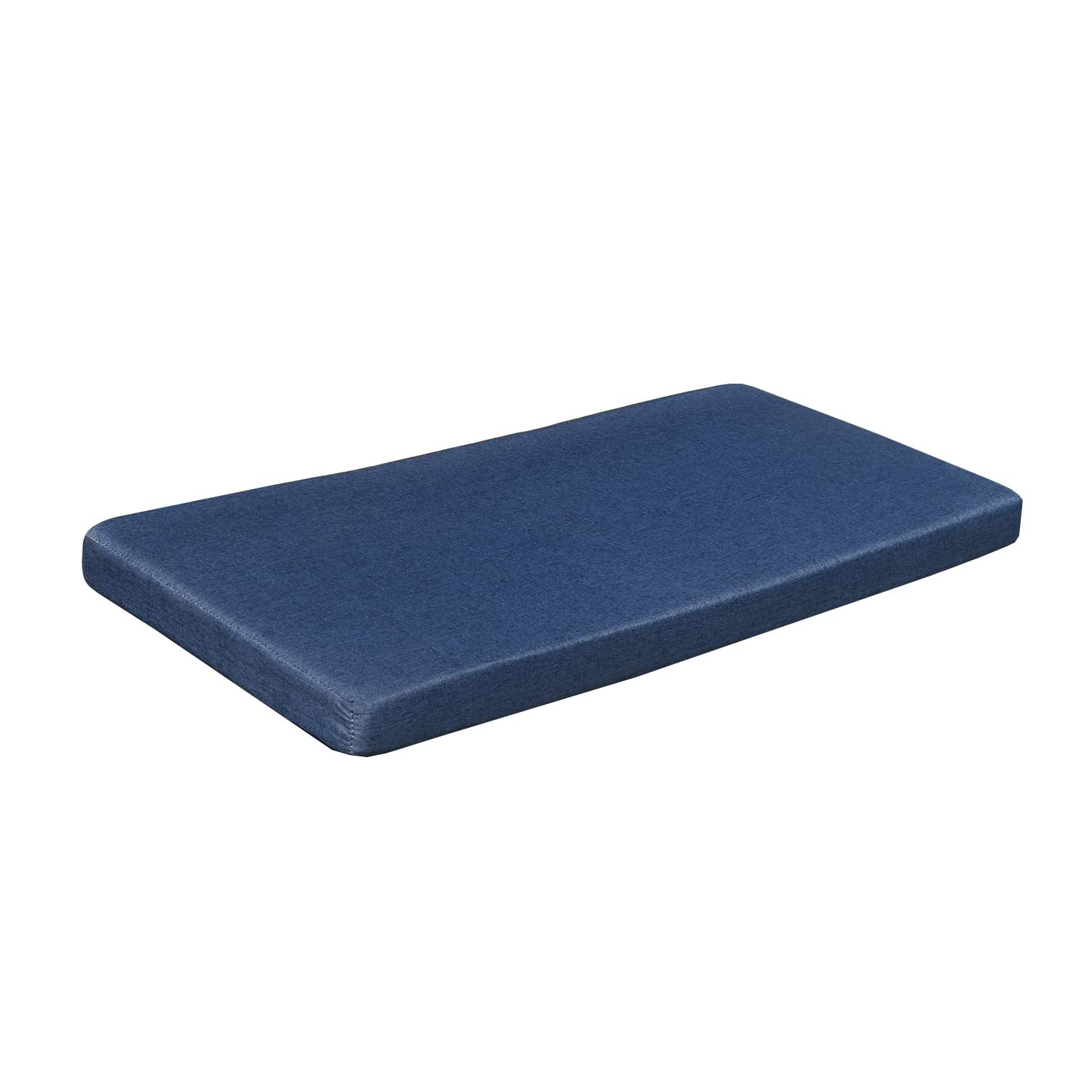 **40x14 Inch Non-Slip Washable Bay Window Seat Cushion with Zipper – Navy Blue Indoor Furniture for Cozy Reading Nook & Piano Bench**