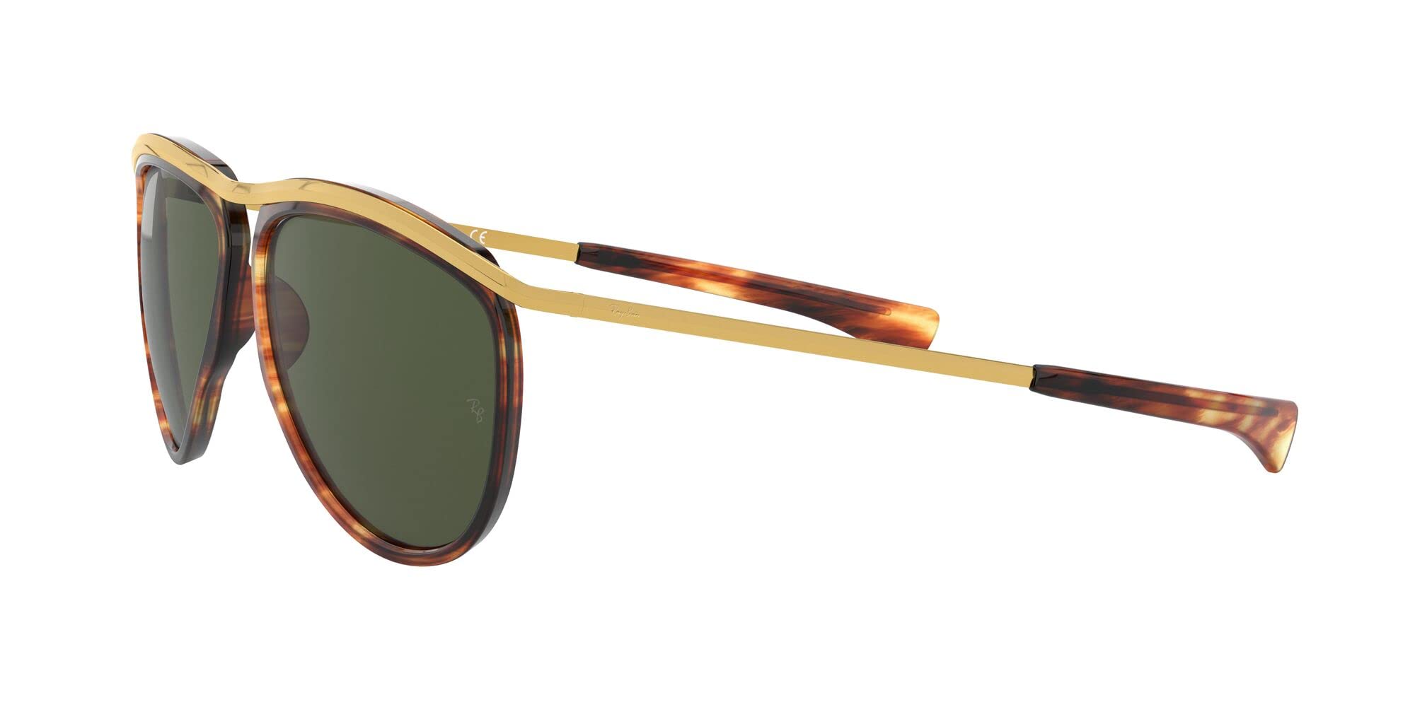 Ray-Ban RB2219 Olympian Aviator Sunglasses - Classic Polarized UV Protection for Men & Women - Perfect for Driving, Travel, and Outdoor Activities