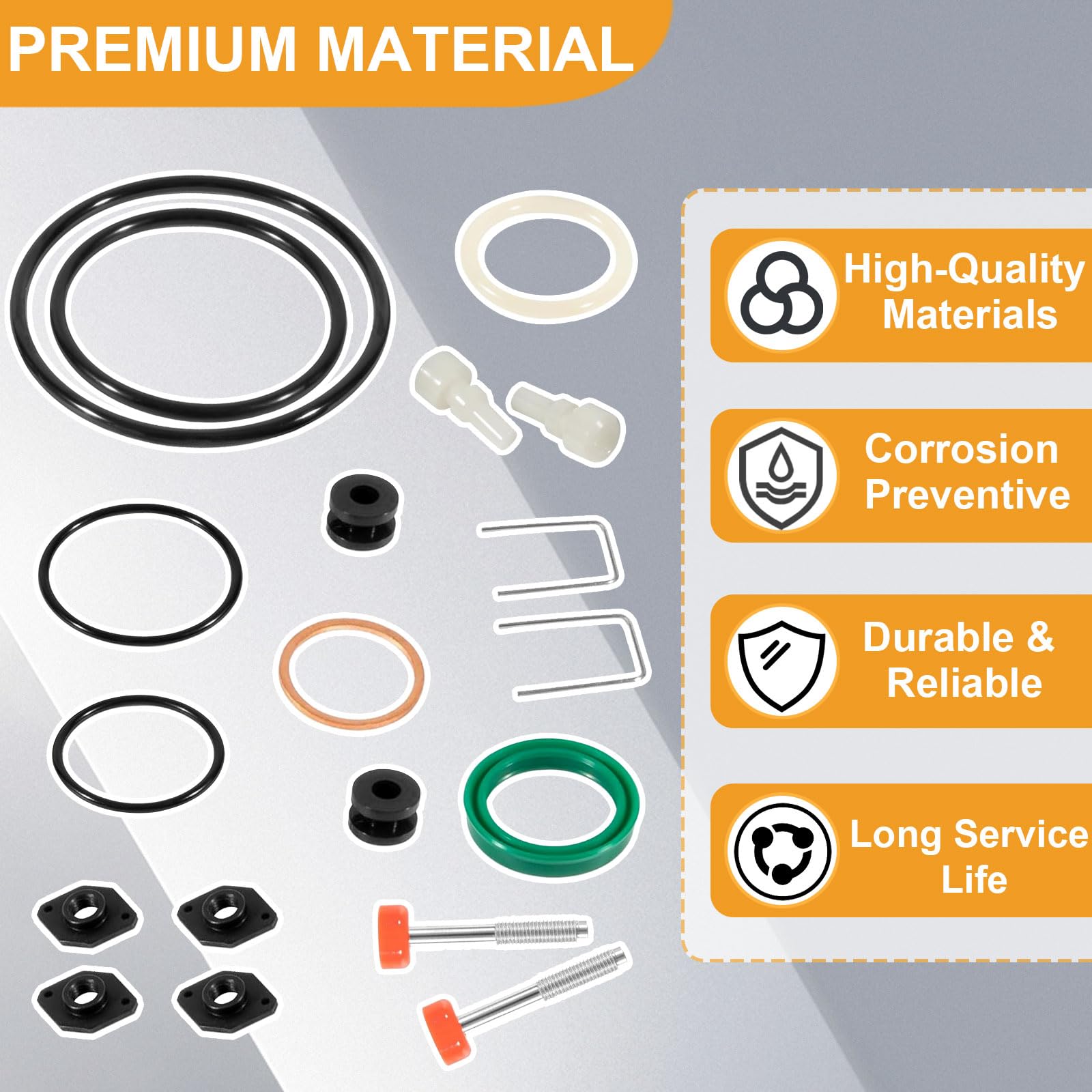 Graco 5:1 Ratio Fire Ball 300 Oil Pump Repair Kit - Compatible with Air Motors & Universal Pumps - Replacement Parts for Maintenance & Fixes - Ideal for Industrial Equipment Repair & Hydraulic System Servicing