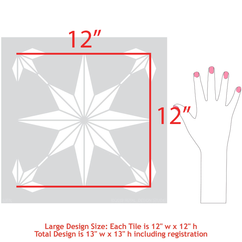 You're a Star Tile Stencil - DIY Mosaic Tile Decor Kit for Home, Bathroom & Kitchen Backsplash - Perfect for Crafting, Wall Art & DIY Projects