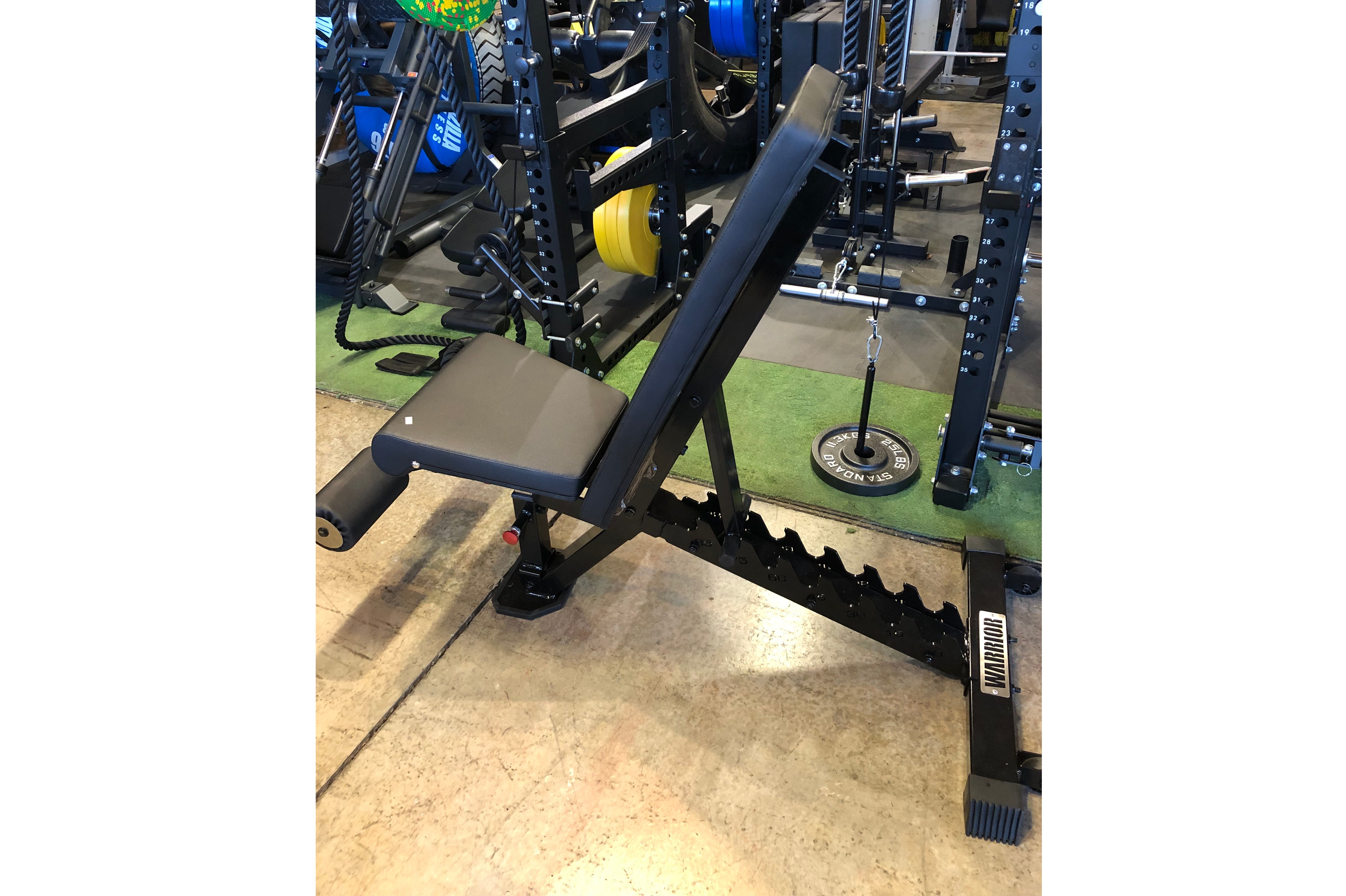 Warrior 2.0 Flat Incline Decline Weight Bench for Home Gym - Adjustable Strength Training Equipment for Full Body Workouts | Perfect for Dumbbell Press, Sit-Ups & Strength Building Exercises