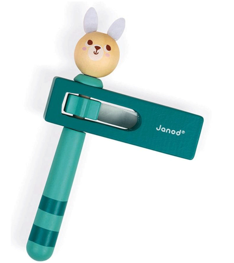 Janod Pocket Animal Noisemaker - Fun Interactive Sound Toy for Kids | Perfect for Pretend Play, Sensory Development & Outdoor Adventures