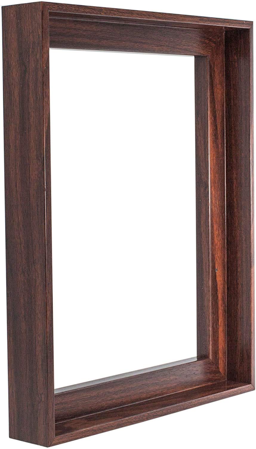 Dark Brown 24x36 Canvas Floating Frame - 1-1/4 Inch Deep Picture Frame for Wall Art Paintings & Decor | Perfect for Living Room, Bedroom, Office & Gallery Displays