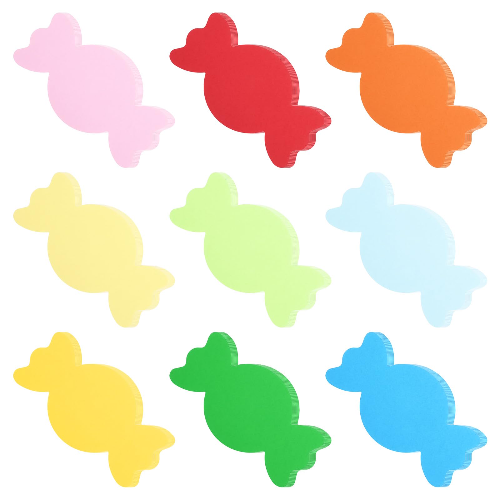 PATIKIL 72-Pack Colorful Paper Candy Cutouts for DIY Crafts, Classroom Decorations & Party Supplies - Assorted Colors for Creative Projects & Scrapbooking