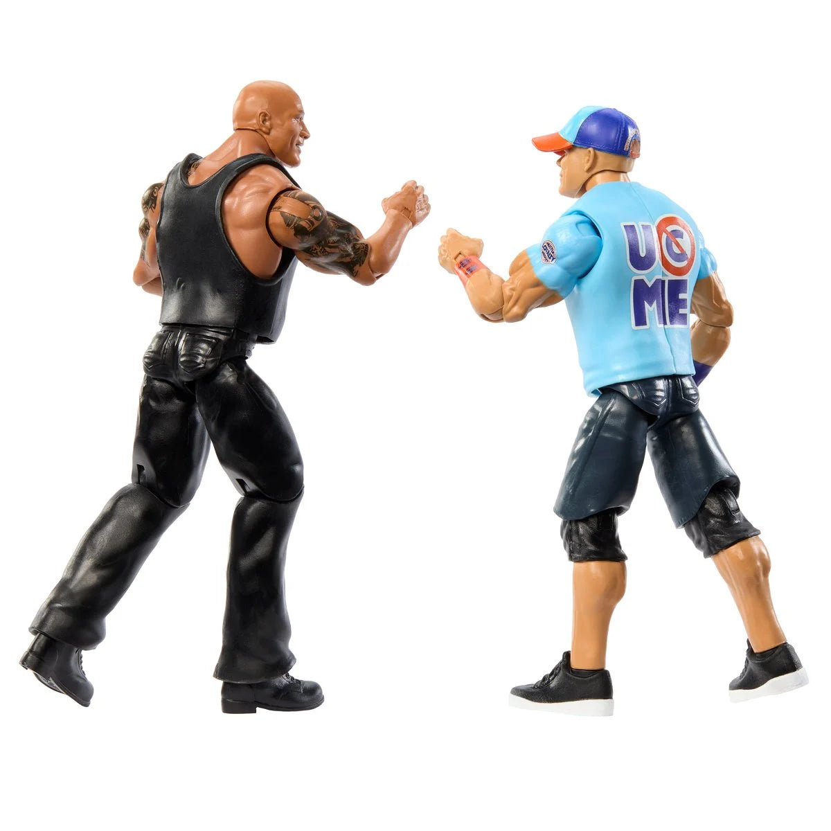WWE The Rock & John Cena Action Figure 2-Pack - Elite Collectible Wrestling Toys for Kids & Adults - Perfect for Play, Display & WWE Fan Collections