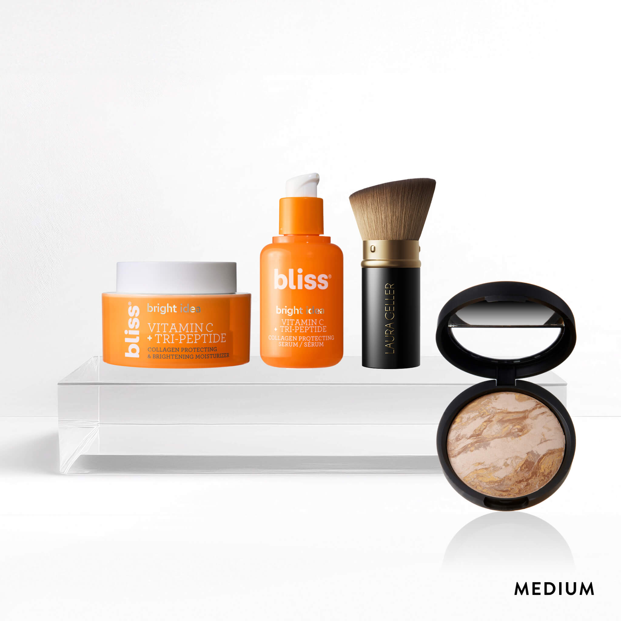 Better, Brighter Skin Kit (4PC) - Vitamin C Serum, Hyaluronic Acid Moisturizer & Exfoliator for Glowing Complexion | Perfect for Daily Skincare Routine & Anti-Aging Treatment