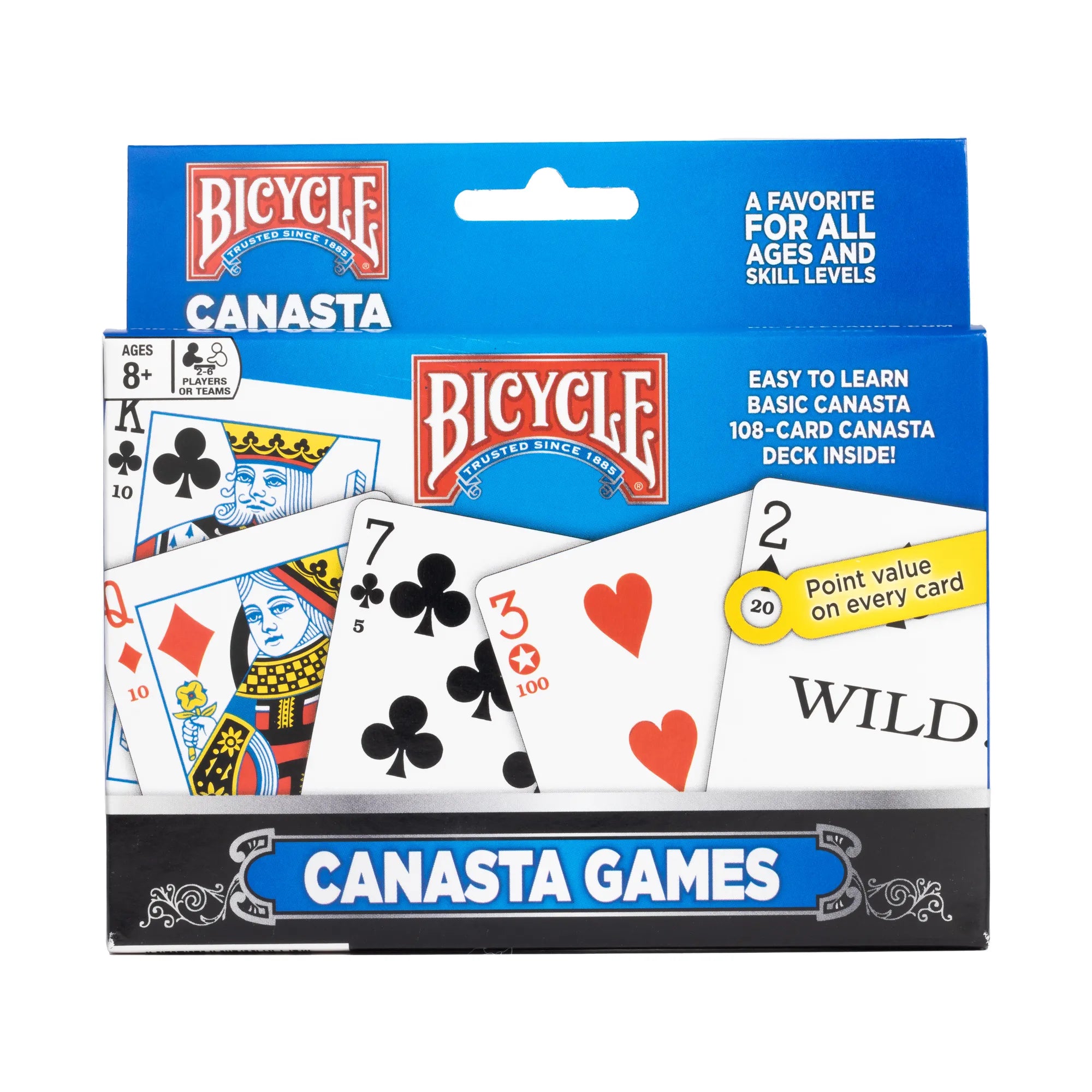 Bicycle Canasta Playing Cards - Premium Quality Card Game for Family & Friends | Perfect for Game Nights, Travel, and Outdoor Gatherings