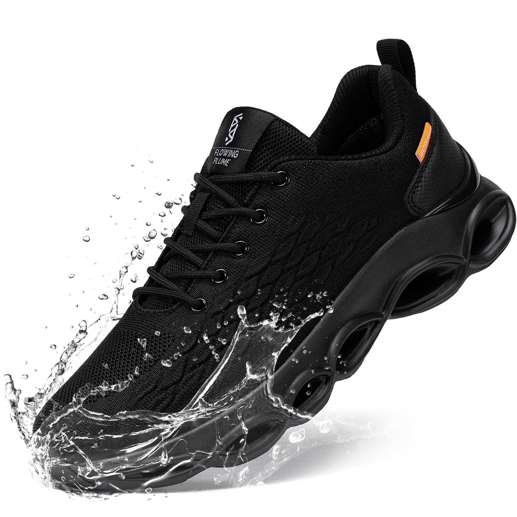 Waterproof Tennis Sneakers for Men & Women - Breathable Comfortable Walking Running Shoes - Non-Slip Rain & Work Shoes for Outdoor Activities, Gym & Daily Wear