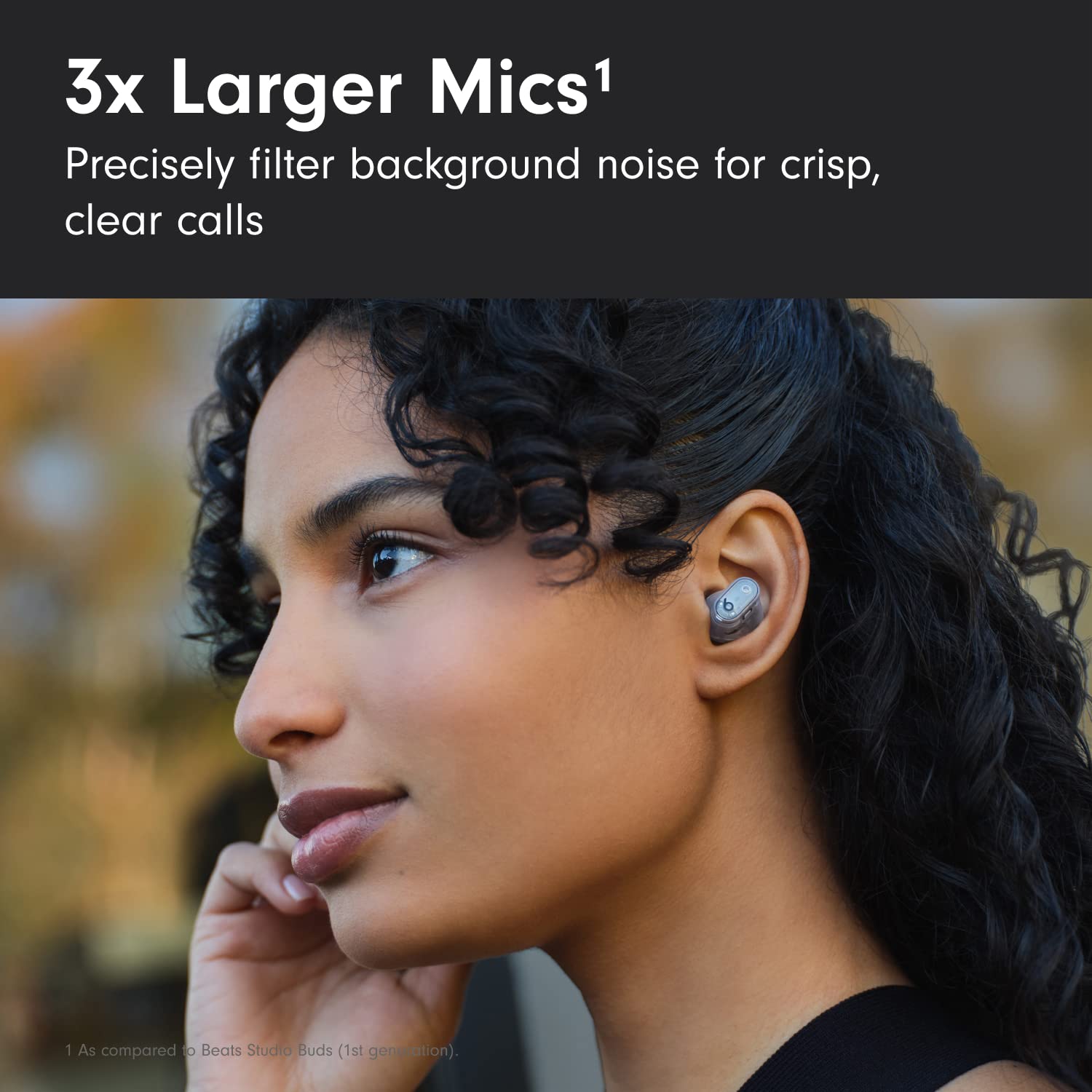 Beats Studio Buds+ True Wireless Noise Cancelling Earbuds - Transparent (Renewed Premium) | Bluetooth Earbuds for Workout, Travel & Commuting