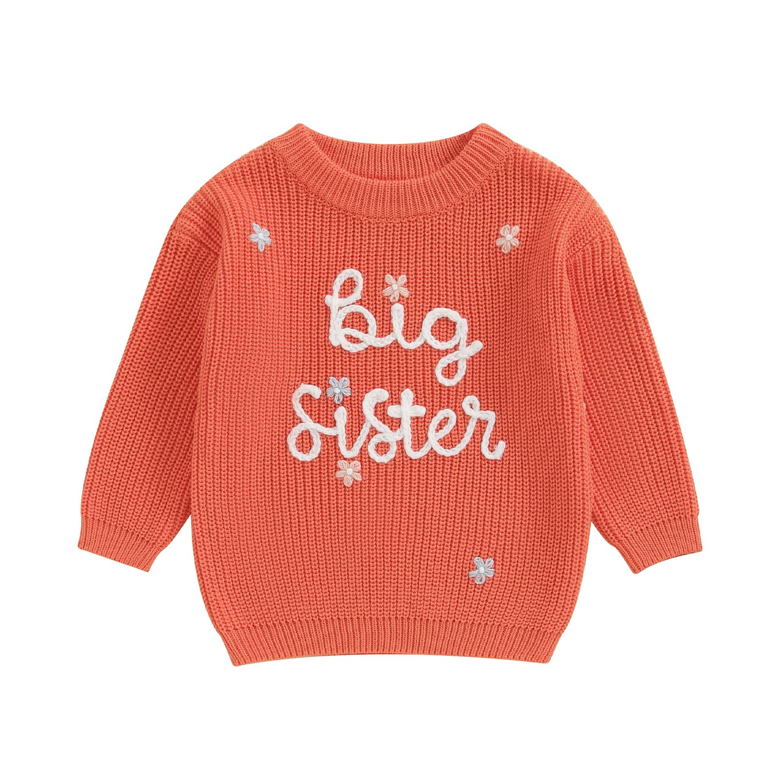 Big Sister Little Sister Matching Knit Sweaters for Toddlers - Cozy Family Outfits