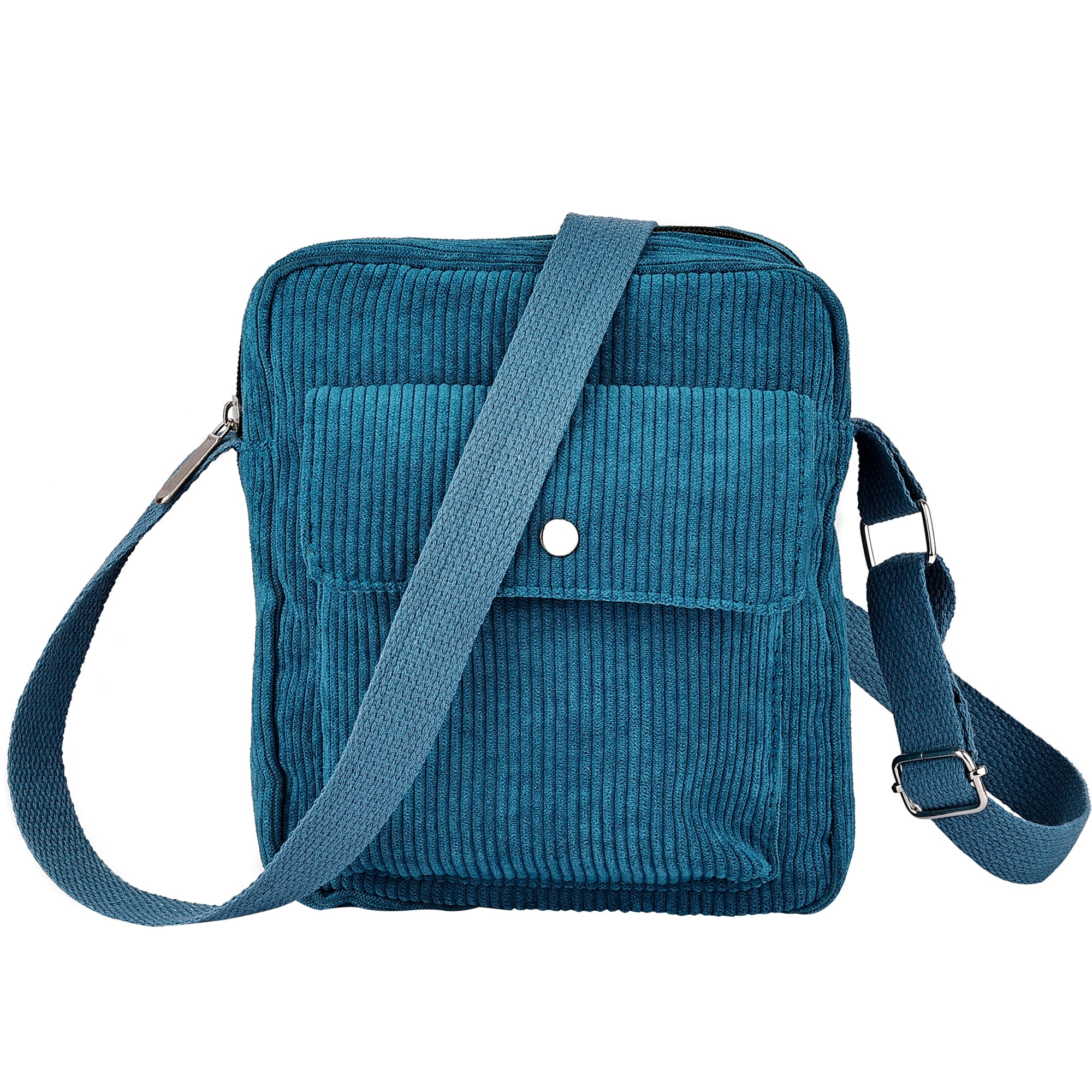 Stylish Corduroy Crossbody Bag for Women - Fashionable Tote & Shoulder Handbag with Zipper Pocket - Perfect for Daily Use, Shopping, Travel, and Work