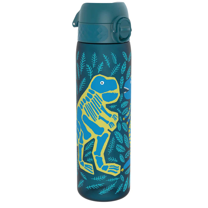 Ion8 Slim 500ml Leak Proof Water Bottle with Dinosaur Design - Perfect for School, Gym, Hiking & Outdoor Activities