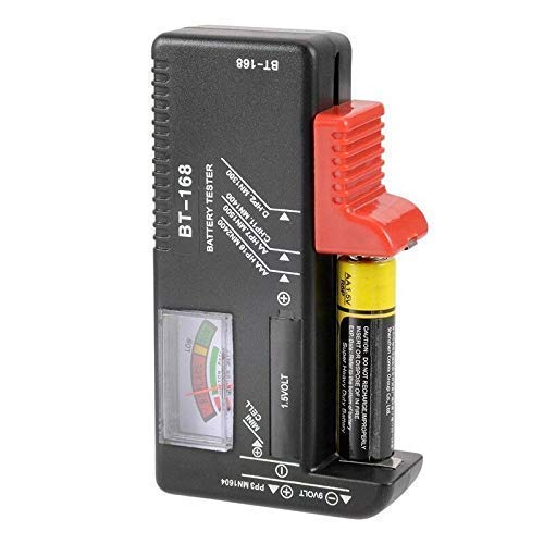 Kian BT-168 Digital Battery Tester - AA AAA 1.5V Battery Checker & Power Measuring Instrument for Household & Office Use - Perfect for Toys, Flashlights, Remote Controls and Electronic Devices