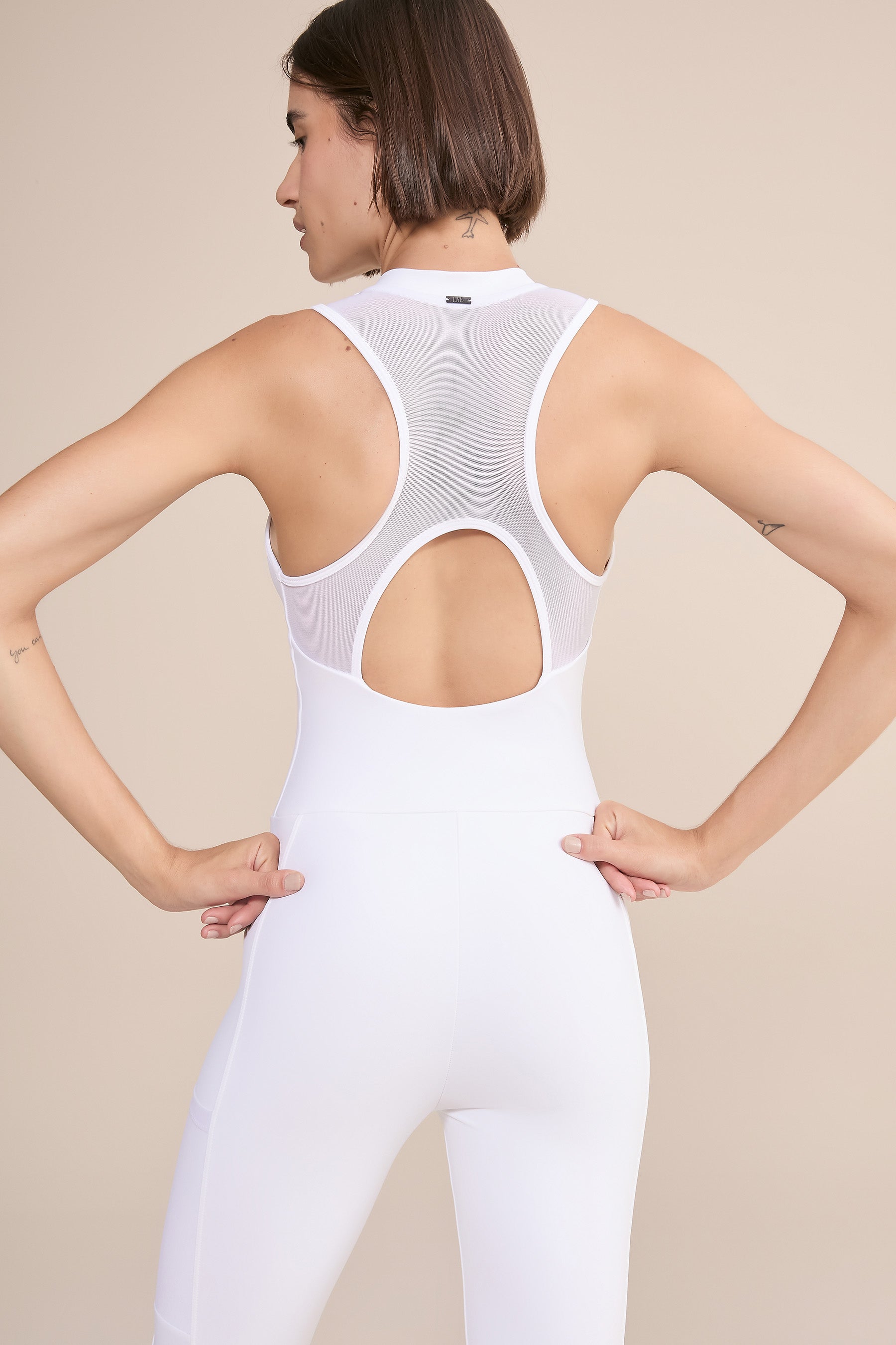 Upfit Tule Power White Jumpsuit for Women - Stylish & Comfortable Romper - Perfect for Summer Outfits, Beachwear, and Casual Occasions