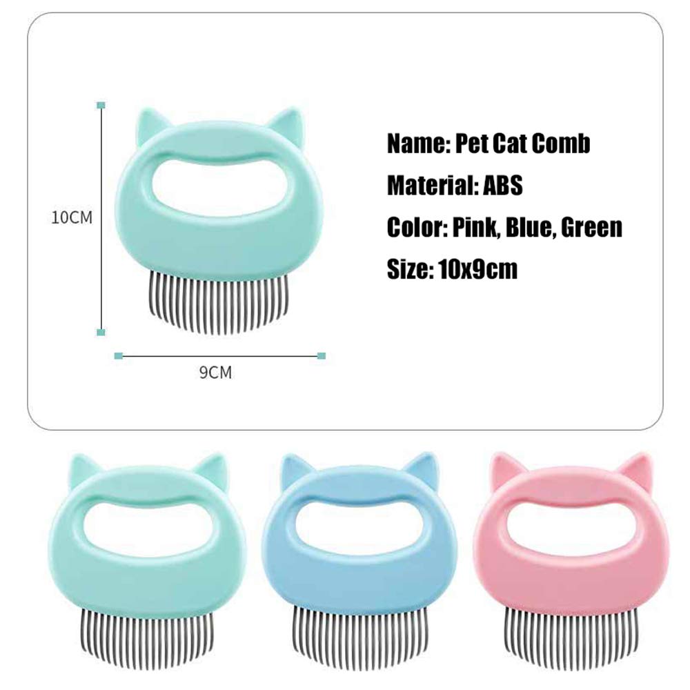 Pet Hair Remover Brush - Self Cleaning Slicker Brush for Dogs & Cats - Gentle Grooming Tool for Shedding Control - Perfect for Long/Short Hair Pets (Green) - Use for Home Grooming, Travel & Professional Pet Care