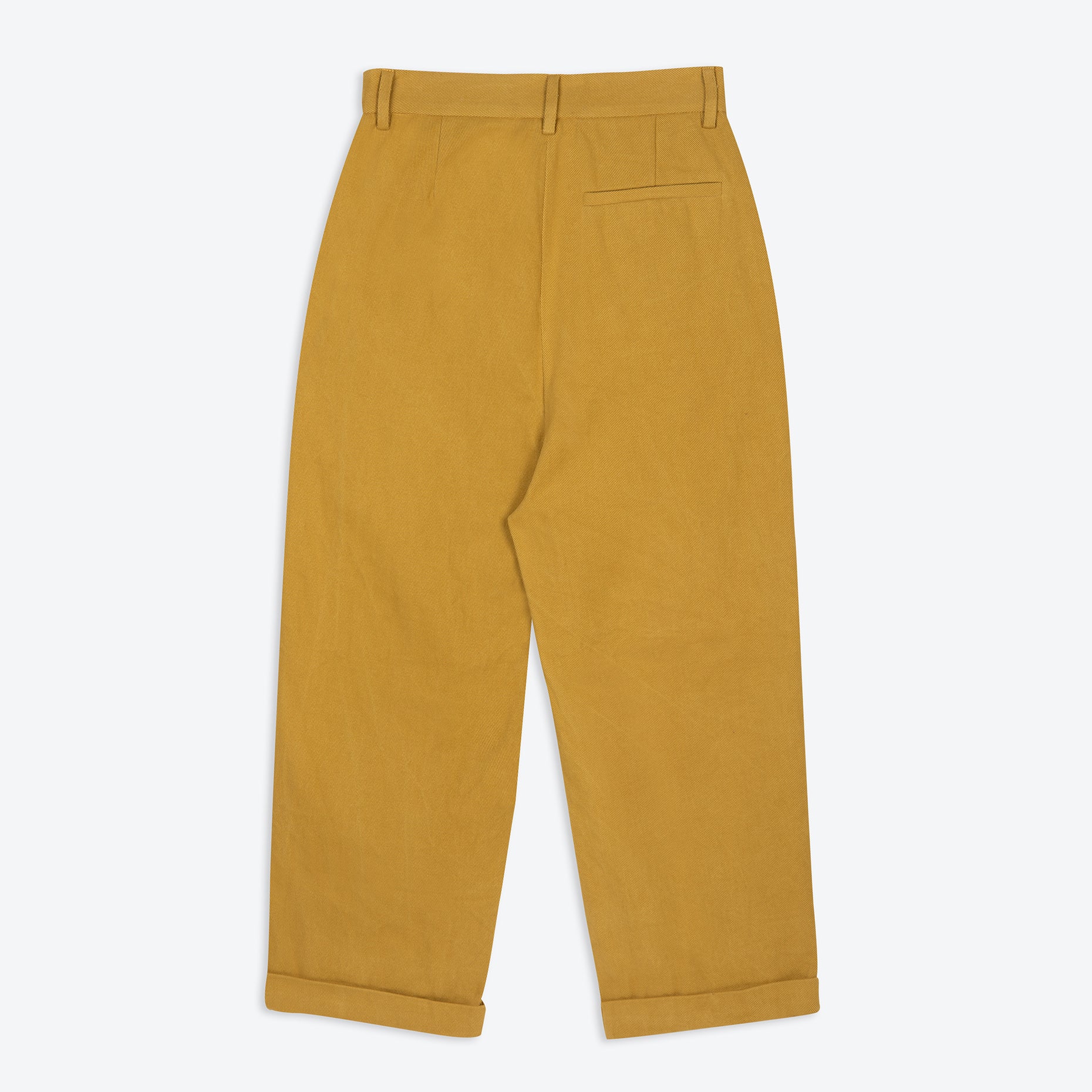 Lowie Women's Ochre Pleated Front Dress Pants - Stylish & Comfortable Office Work Trousers for Business Casual Wear