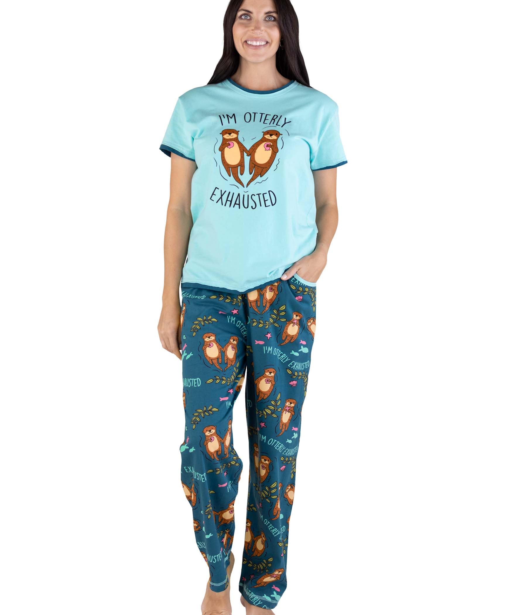 Lazy One Women's Pajama Set - Soft Short Sleeve Sleepwear with Cute Prints | Relaxed Fit for Lounge & Sleep | Perfect for Nighttime Comfort, Summer Nights & Cozy Relaxation