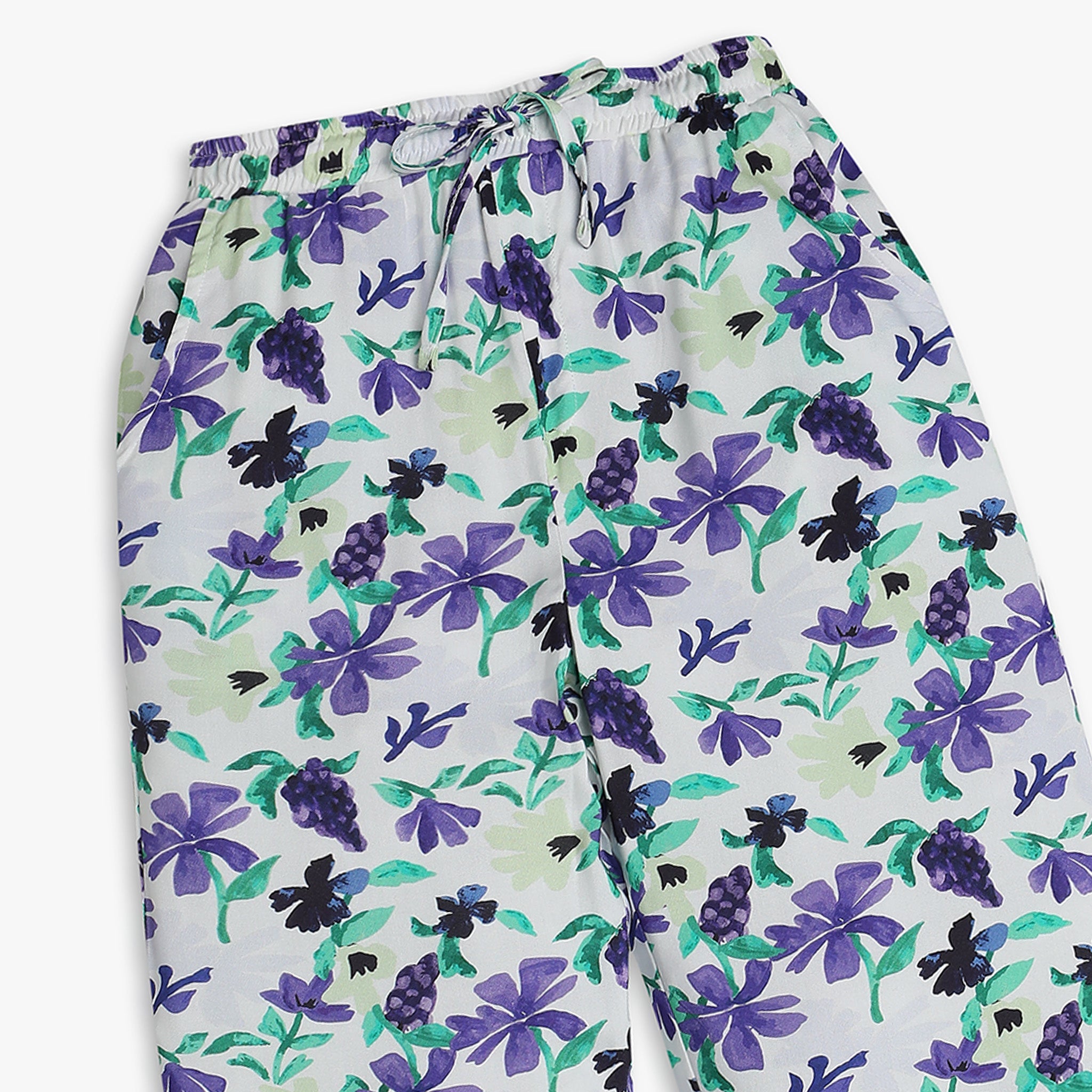 Girls' Regular Fit Printed Mid Rise Joggers - Soft Cotton Athletic Pants for School, Play & Everyday Comfort | Kids' Casual Lounge Wear & Running Pants