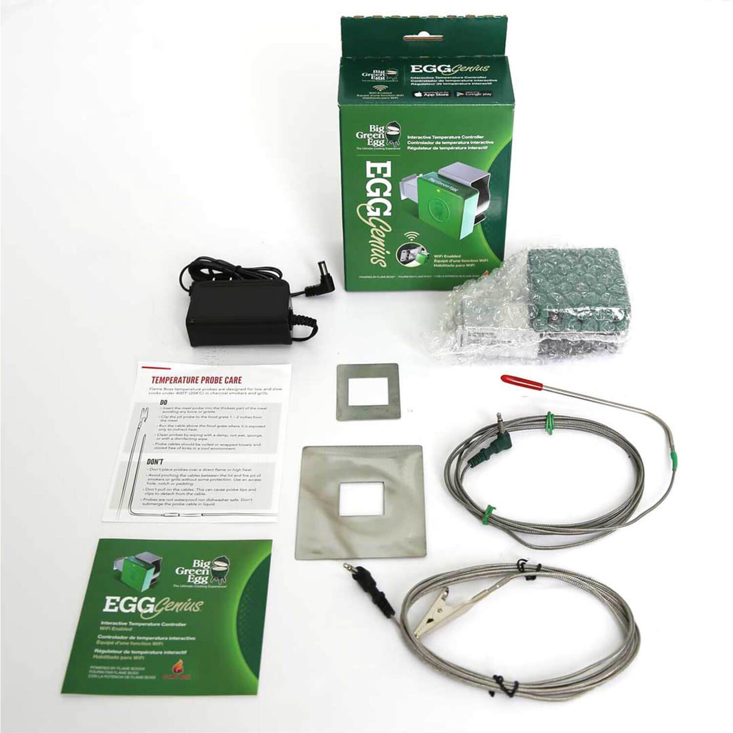 Big Green Egg Egg Genius 121028 - Smart WiFi Grill Thermometer for BBQ, Smoking & Grilling - Perfect for Backyard Cookouts, Camping & Outdoor Cooking