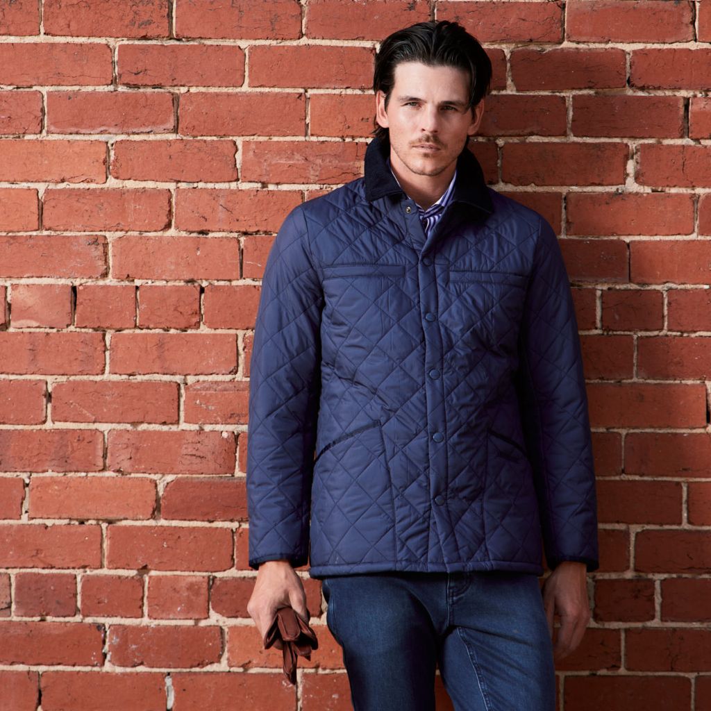Beaucaire Bond Quilted Jacket for Women - Navy Blue Lightweight Quilted Coat with Stylish Stitching | Perfect for Fall, Winter & Outdoor Activities
