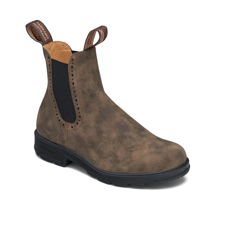Blundstone 1351 Women's Chelsea Boots - Rustic Brown Leather Ankle Boots for Women | Comfortable & Stylish for Work, Travel & Outdoor Activities