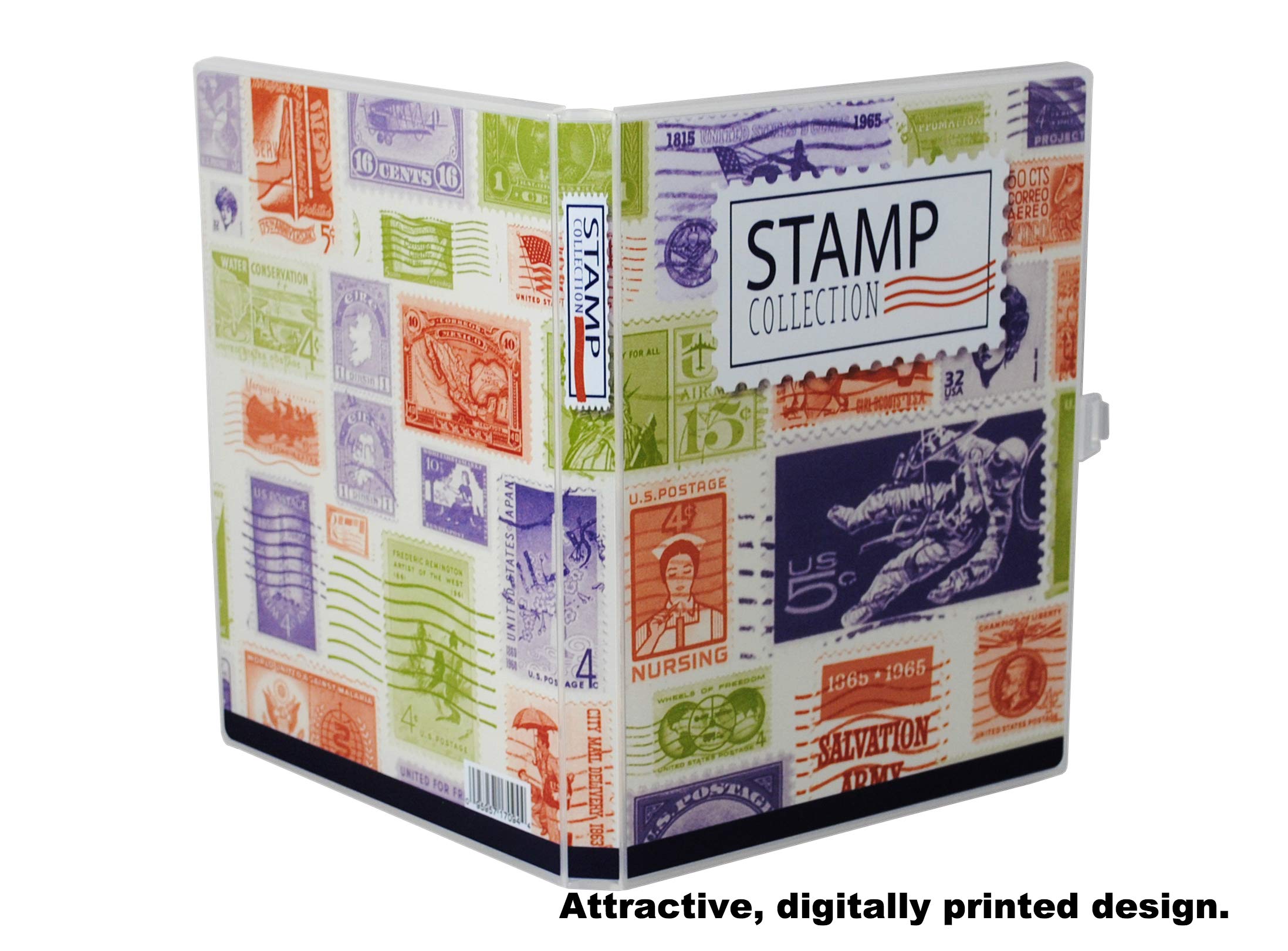 UniKeep Stamp Collection Organizer Case - Holds 150 Stamps for Collectors, Compact & Durable Stamp Storage Solution - Perfect for Hobbyists, Travel & Gift Giving