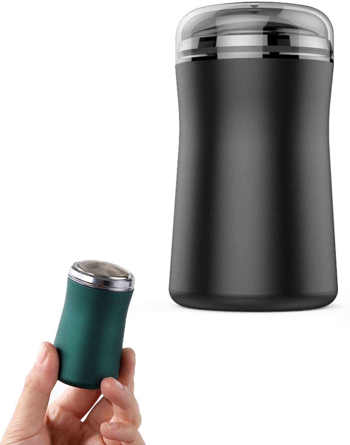 Portable Electric Razor for Men - Rechargeable Waterproof Travel Shaver, Compact Pocket Size, Washable & Easy to Clean, Smooth Shave Anytime (Black) - Perfect for Business Trips, Gym Bags & On-the-Go Grooming